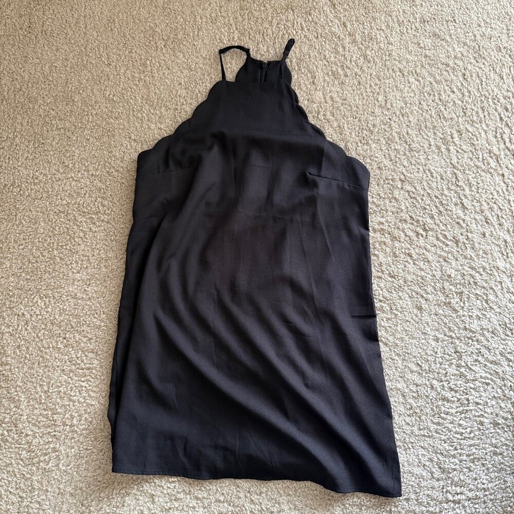 Black Lulus Scallop Dress